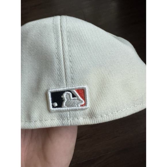 RARE Houston Astros Apollo 11 New Era 59Fifty SZ 7 1/8 Fitted Hat Argent Orange - Picture 4 of 7
